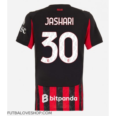 Dres AC Milan Ardon Jashari #30 Domáci pre Ženy 2025-26 Krátky Rukáv Dres AC Milan Ardon Jashari #30 Domáci pre Ženy 2025-26 Krátky Rukáv